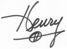 Henry's Signature